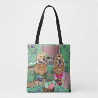 Golden Retriever Zelda och Link