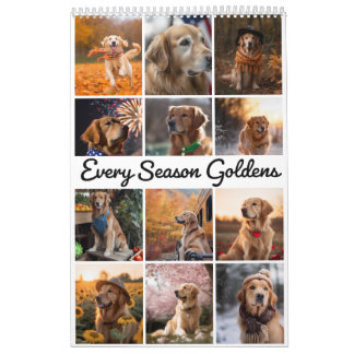 Golden Retrievers för varje säsong Kalender