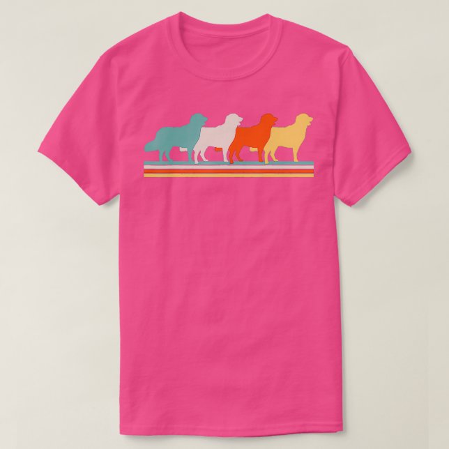 Golden Retrievers Hund Retro T Shirt (Design framsida)