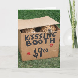 Golden Retrievers in Kissing Box Kort