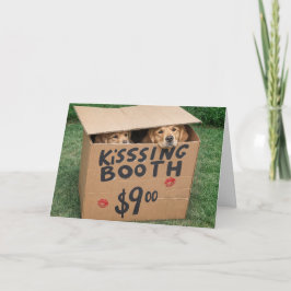 Golden Retrievers in Kissing Box Kort