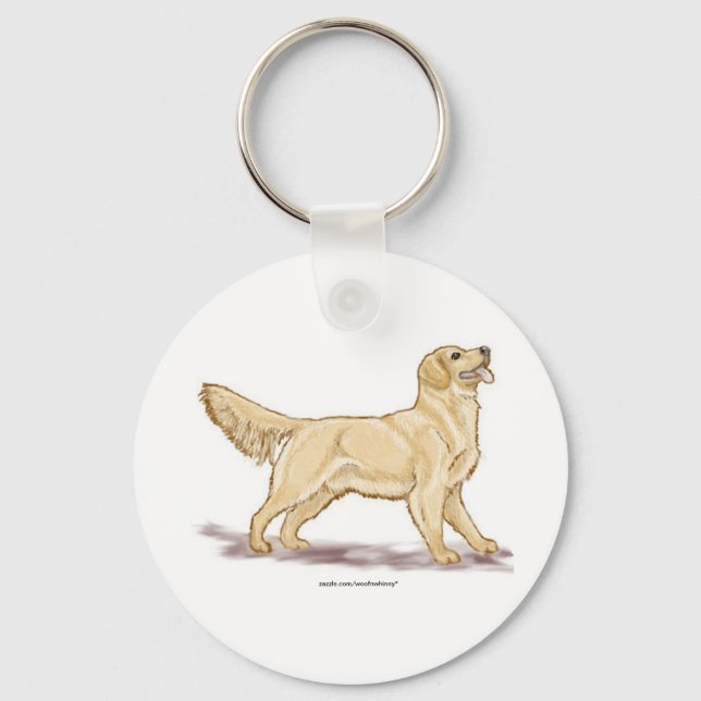 Golden Retrievers Nyckelring (Framsida)