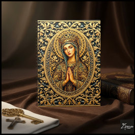 Golden Reverence Virgin Mary Anteckningsbok