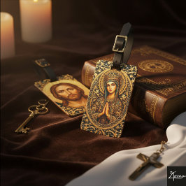 Golden Reverence Virgin Mary Bagagebricka