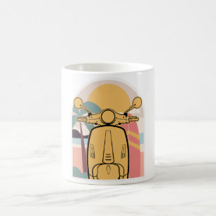 Golden ride vid sunset kaffemugg