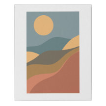 Golden Ridge – Customizable Abstract Landscape Art