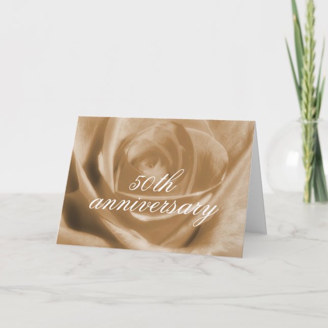 Golden Ro 50-årsdagen Kort (Framsida)