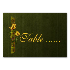Golden Ro Bröllop Suite Bordsnummer