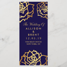 Golden Ro Bröllopsprogram - Blue Program