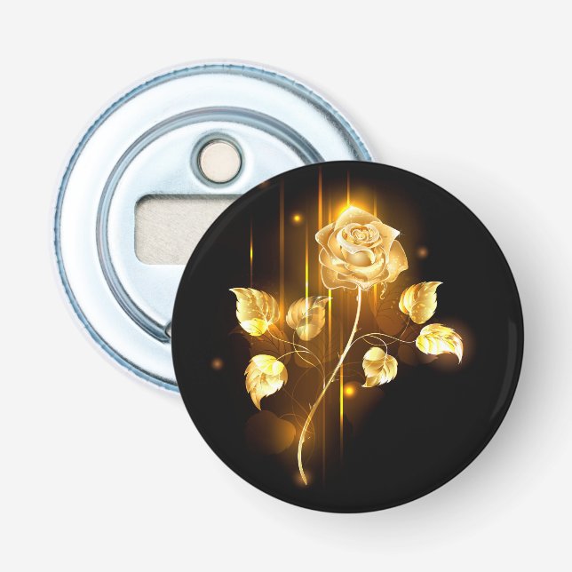 Golden ro (guld ro) flasköppnare (Framsidan)