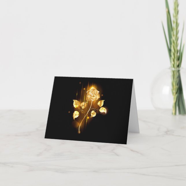 Golden ro (guld ro) inbjudan (Framsida)