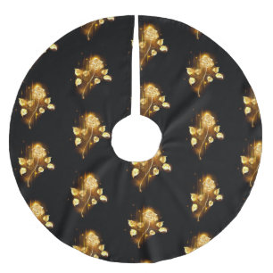 Golden ro (guld ro) julgransmatta borstad polyester