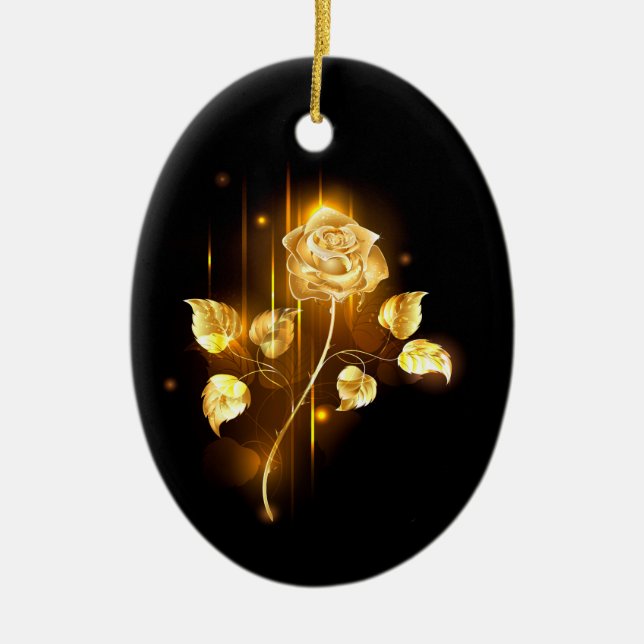 Golden ro (guld ro) julgransprydnad keramik (Framsidan)