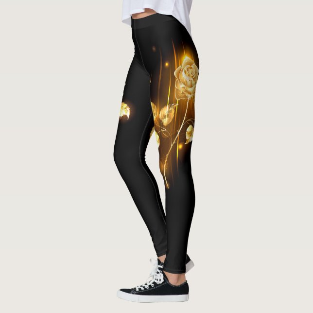 Golden ro (guld ro) leggings (Vänster)