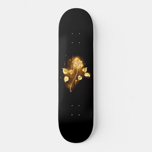 Golden ro (guld ro) mini skateboard bräda 18,5 cm (Framsida)