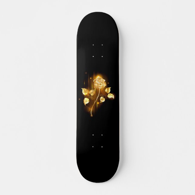 Golden ro (guld ro) mini skateboard bräda 18,5 cm (Framsida)