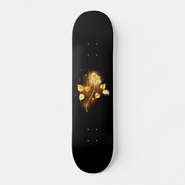 Golden ro (guld ro) mini skateboard bräda 18,5 cm (Framsida)