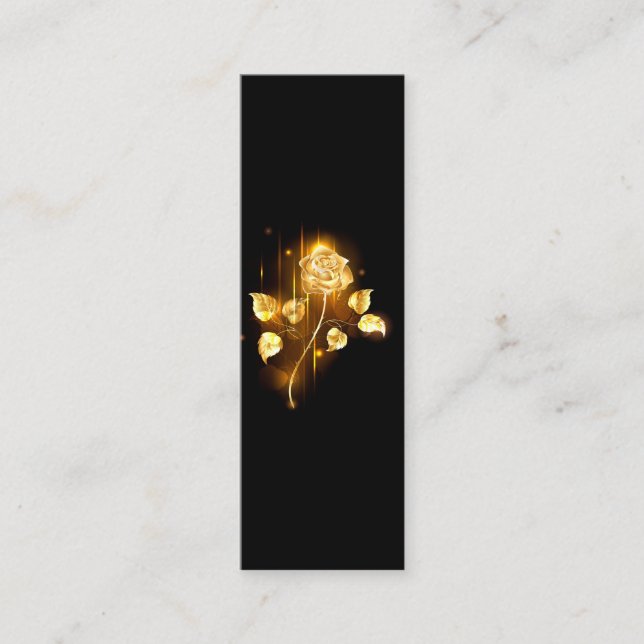 Golden ro (guld ro) mini visitkort (Framsida)