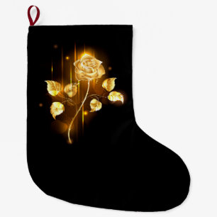 Golden ro (guld ro) stor julstrumpa