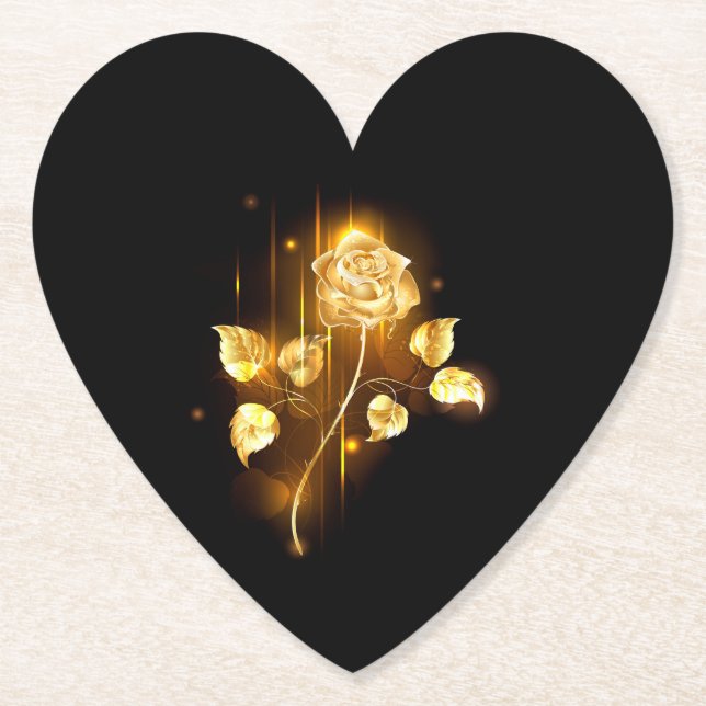 Golden ro (guld ro) underlägg papper (Framsida)