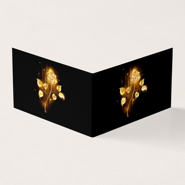 Golden ro (guld ro) visitkort (Utsida)