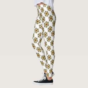 GOLDEN RO MED RED RUBY,White Mönster Leggings