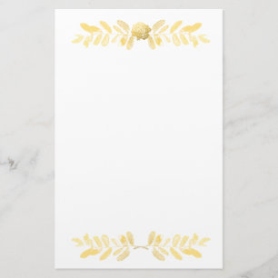 Golden Ro och löv Brevpapper