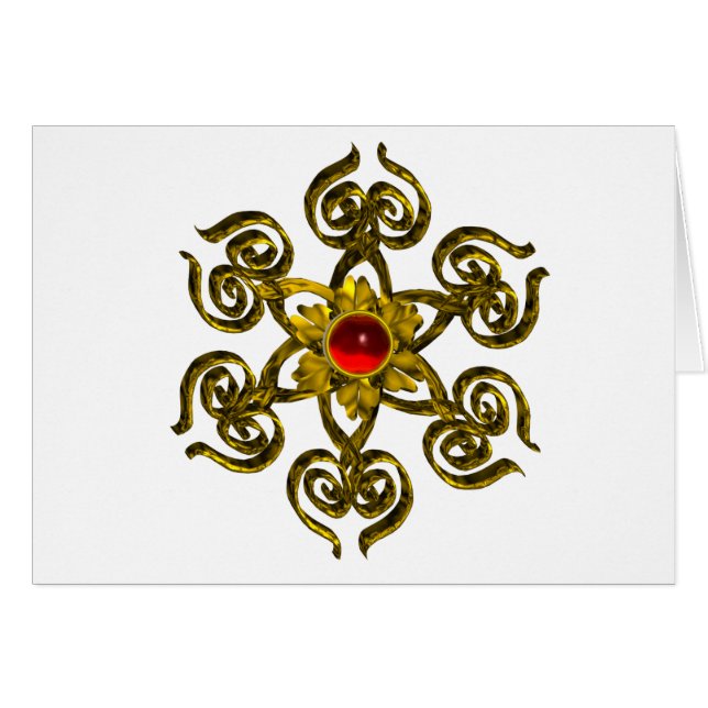 GOLDEN RO RUBY HÄLSNINGSKORT (Framsidan Horizontal)