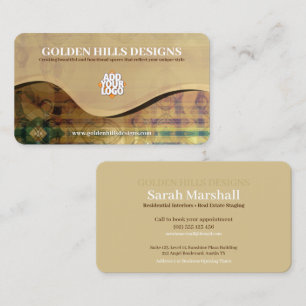 Golden Rolling Hills Business Tidsbeställning Kort
