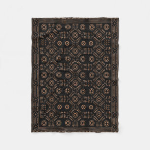 Golden Roots: Black & Tribal Moroccan Elegance Fleecefilt