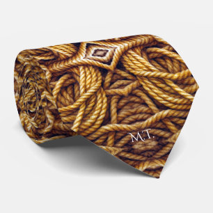 Golden Rope Struktur Nautical Anpassningsbar Monog Slips