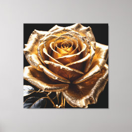 Golden Rose Canvastryck