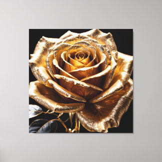 Golden Rose Canvastryck