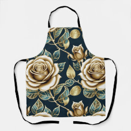 Golden Roses With a Metallic Finish