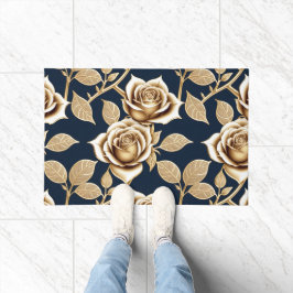 Golden Roses With A Metallic Finish