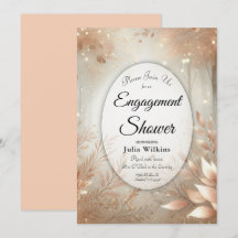 Golden Rosewood Enchanted Forest Förlovning Shower