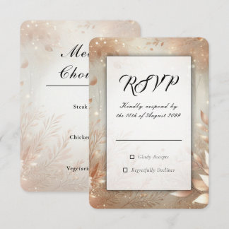 Golden Rosewood Enchanted Forest Wedding OSA Kort