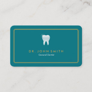 Golden Round Ram Turfullquise Tooth Dental Tidsbeställning Kort