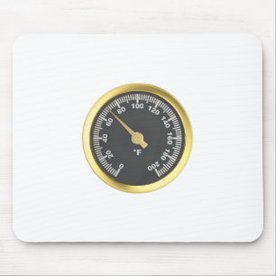Golden round thermometer musmatta