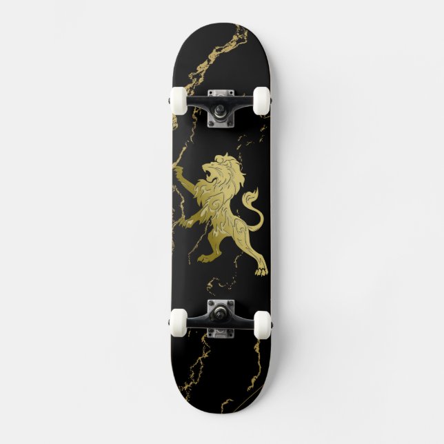 Golden Royal Lejon Mini Skateboard Bräda 18,5 Cm (Framsida)