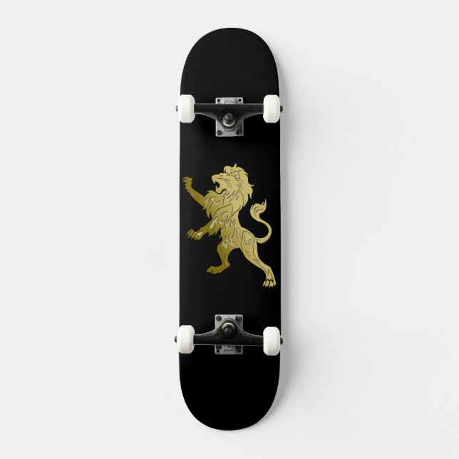 Golden Royal Lejon Mini Skateboard Bräda 18,5 Cm (Framsida)