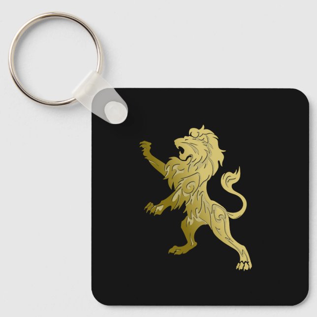 Golden Royal Lejon Nyckelring (Framsida)