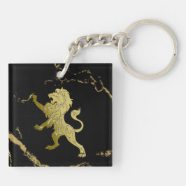 Golden Royal Lejont på Black and Guld Marble