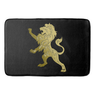 Golden Royal Lejont på Black Grattiss Date Badrumsmatta