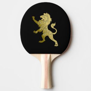 Golden Royal Lejont på Black  Pingisracket