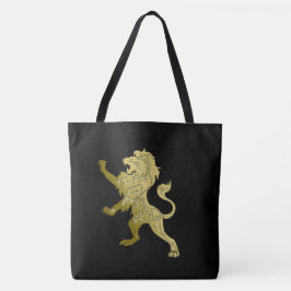 Golden Royal Lejont på Black Tygkasse