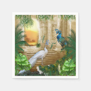 Golden Royal Peacock Temple Dreams Pappersservett