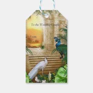Golden Royal Peacock Temple Dreams Presentetikett