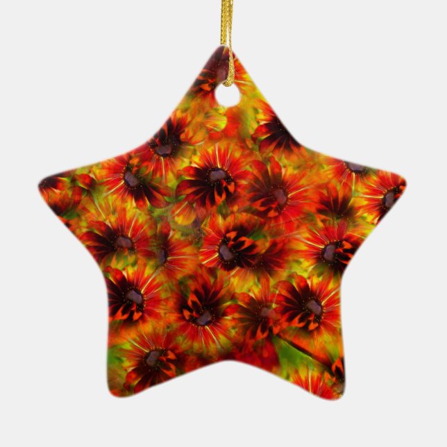 Golden Rudbeckias jul Ornament (Baksidan)