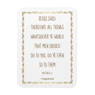 Golden Rule 3’ x 4’ Flexible Photo Magnet